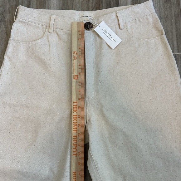 Nwt Laude The Label Jeans 14 Earth Bone Hi Rise Camp Pant Usa Classic Minimalist — image 6 of 8